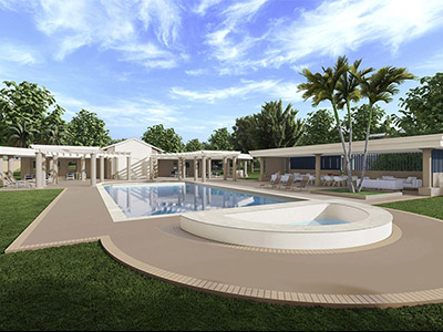 new paint colours and tile options for a strata pool upgrade